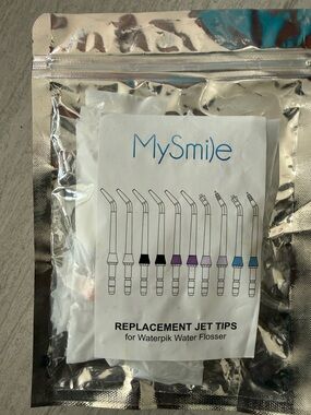 MySmile Replacement Water Flosser Jet Tips - Multi Color
